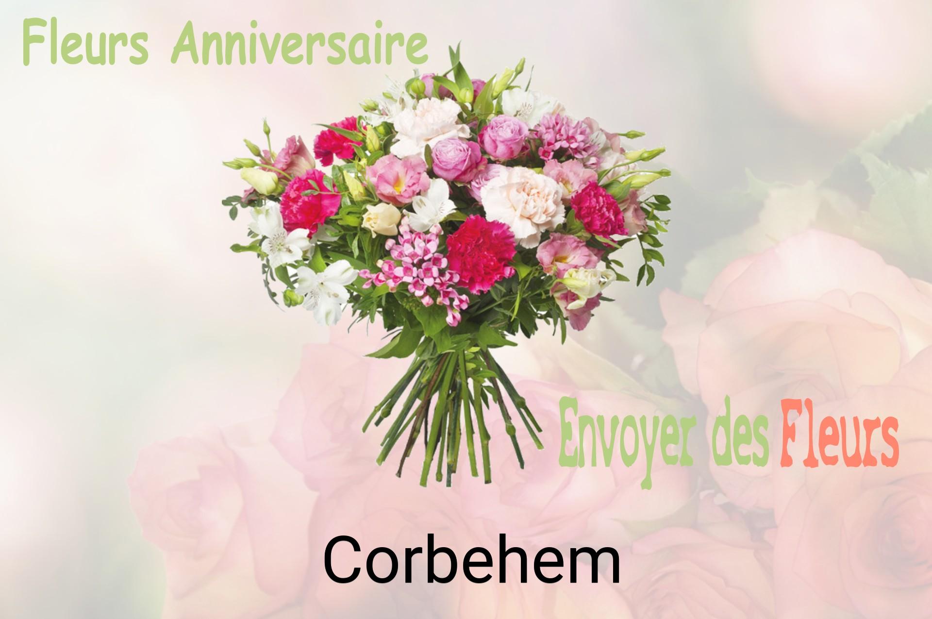Bouquet de fleurs d’anniversaire livré à Corbehem